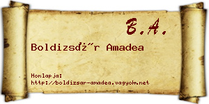 Boldizsár Amadea névjegykártya